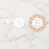 Whimsical Hot Air Ballon Rose Babydusche Konfetti (Vorderseiten)