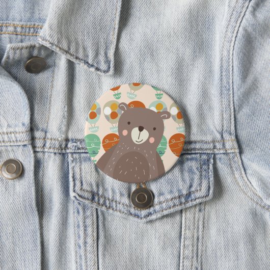 Whimsical Hot Air Ballons Button (Beispiel)
