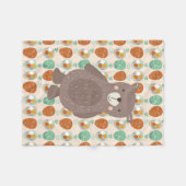 Whimsical Hot Air Ballons Fleecedecke (Vorderseite (Horizontal))