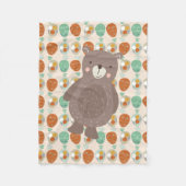 Whimsical Hot Air Ballons Fleecedecke (Vorderseite)