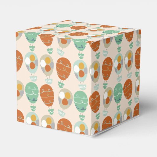 Whimsical Hot Air Ballons Geschenkschachtel (Rückseite)