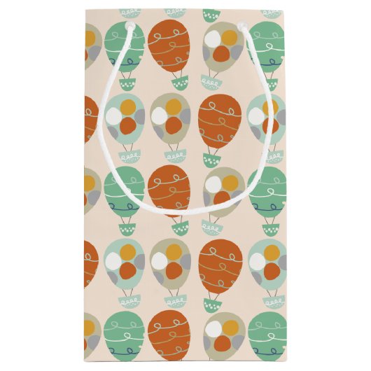 Whimsical Hot Air Ballons Kleine Geschenktüte (Rückseite)