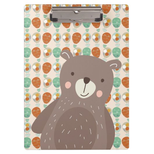 Whimsical Hot Air Ballons Klemmbrett (Vorderseite)