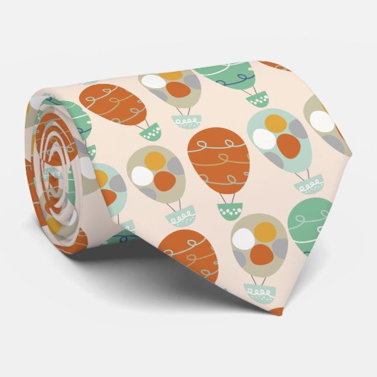 Whimsical Hot Air Ballons Krawatte (Gerollt)
