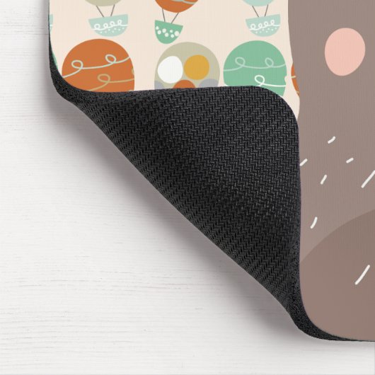 Whimsical Hot Air Ballons Mousepad (Ecke)