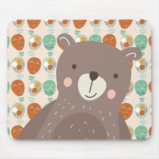 Whimsical Hot Air Ballons Mousepad (Vorne)