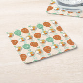 Whimsical Hot Air Ballons Rechteckiger Pappuntersetzer (angewinkelt)