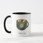 Whimsical Hot Kakao Snowflake Tasse Kaffee (Links)
