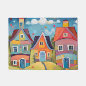 Whimsical Houses Fußmatte (Vorderseite)