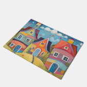 Whimsical Houses Fußmatte (Schrägansicht)