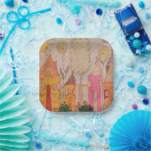 Whimsical Houses Pappteller (Party)