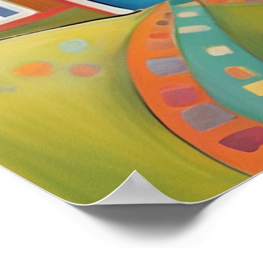 Whimsical Houses Poster (Ecke)