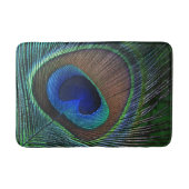 Whimsical Hübsch Peacock Feather Pattern Badematte (Vorderseite)