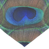 Whimsical Hübsch Peacock Feather Pattern Kurzer Tischläufer (Ecke)