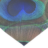 Whimsical Hübsch Peacock Feather Pattern Mittelgroßer Tischläufer (Ecke)