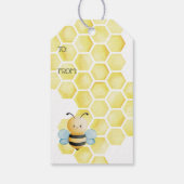 Whimsical Hummel Geburtstag Geschenkanhänger (Rückseite)