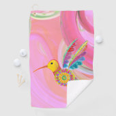 Whimsical Hummingbird Golfhandtuch (Insitu)