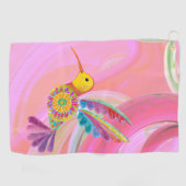 Whimsical Hummingbird Golfhandtuch (Horizontal)