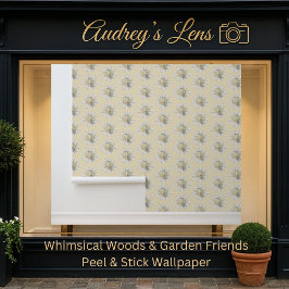 Whimsical Hummingbird & Spring Floral Nursery Tapete