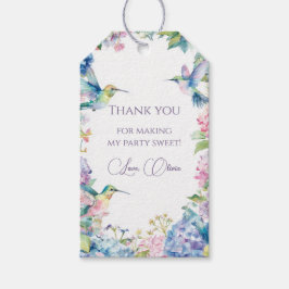 Whimsical Hummingbirds with Hydrangeas Geschenkanhänger