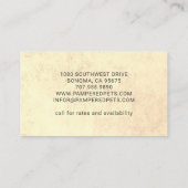 Whimsical Hund Boarding Daycare Kennel Visitenkarte (Rückseite)