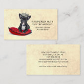 Whimsical Hund Boarding Daycare Kennel Visitenkarte (Vorne/Hinten)