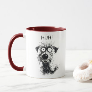 Whimsical Hund HUH! Funny Combo Kaffee Tasse