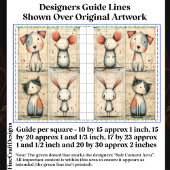 Whimsical Hund, Katze, Maus & Bunny DS1B Decoupage Seidenpapier