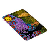 Whimsical Hund und Cat Starry Night Mouse Pad Magnet (Rechte Seite)