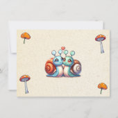 Whimsical Hütte Core Floral Wedding Save The Date (Rückseite)