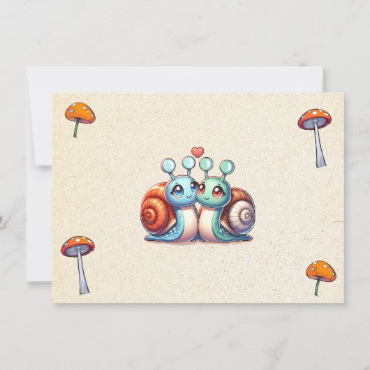 Whimsical Hütte Core Floral Wedding Save The Date (Rückseite)