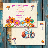 Whimsical Hütte Core Floral Wedding Save The Date