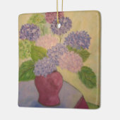 Whimsical Hydrangea Keramikornament (Links)