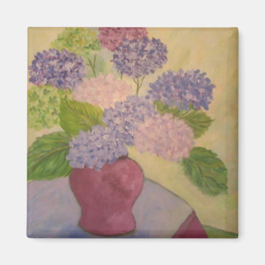 Whimsical Hydrangea Magnet (Vorne)