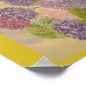 Whimsical Hydrangeas Poster (Ecke)