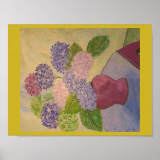 Whimsical Hydrangeas Poster (Vorne)