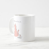 Whimsical I Liebe Katzen Silhouette Individuelle N Kaffeetasse (Vorderseite Links)