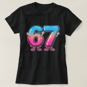 Whimsical Ice Cream Tropfen 67 Cartoon Art T-Shirt