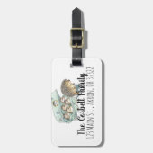 Whimsical Igel Family individuell anpassbar Gepäckanhänger (Vorderseite vertikal)