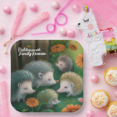 Whimsical Igel Family Picnicken im Garten Pappteller (Party)