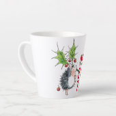 Whimsical Igel froh alles Weihnachten Milchtasse (Linke Ecke)