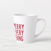 Whimsical Igel froh alles Weihnachten Milchtasse (Rechts)