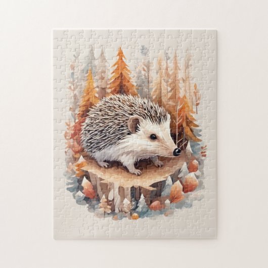 Whimsical Igel l Season : Herbst [A] Puzzle (Vertikal)