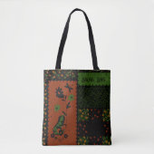 Whimsical Iguana Swag Bag Tasche (Vorderseite)