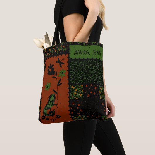 Whimsical Iguana Swag Bag Tasche (Von Nahem)