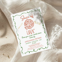 Whimsical Illustration Slice Liebe Brautparty