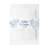 Whimsical Illustriert Cupid Moderne Fun Hochzeit Einladungsbanderole (Vorderseite Beispiel)