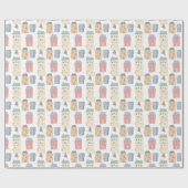 Whimsical Illustriert Houses Geschenkpapier (Flach)