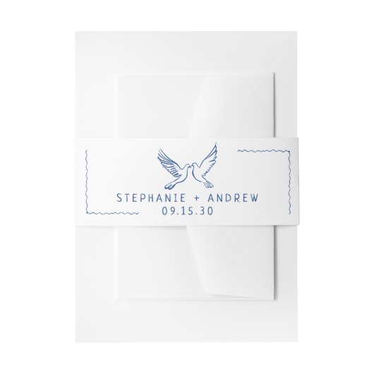 Whimsical Illustriert Wedding Einladungsbanderole (Vorderseite Beispiel)