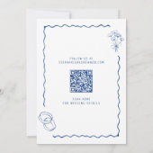 Whimsical Illustriert Wedding Save the Date Einladung (Rückseite)